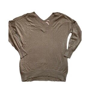 Victoria’s Secret Knit Sweater Dress Tan Medium With Pockets